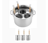 Ensemble d'inserts de cuisinière en acier inoxydable/ensemble commercial inoxydable avec séparateur et passoire(A,3 Holes)