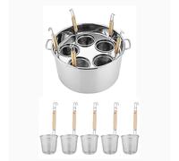 Ensemble d'inserts de cuisinière en acier inoxydable/ensemble commercial inoxydable avec séparateur et passoire(C,5 Holes)