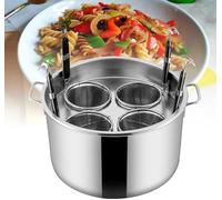 Ensemble d'inserts de cuisson multifonctionnels en acier inoxydable avec panier-filtre for marmites à spaghetti(B)