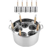 Ensemble d'inserts pour cuiseur à pâtes avec passoire et passoire - Casserole efficace pour un drainage facile des pâtes et légumes
