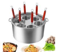 Ensemble d'inserts pour cuiseur à pâtes avec passoire et passoire - Outil de cuisine essentiel pour une préparation parfaite des pâtes, idéal pour la maison et le restaurant