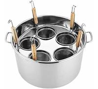 Ensemble d'inserts pour marmite à pâtes, 5 trous, ustensiles de cuisine pour pâtes avec panier étroit fait maison, restaurant, cuisine commerciale