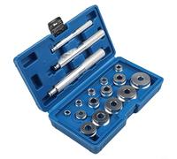 Ensemble d'installation de roulement et de joint de course, 17 pièces en alliage d'aluminium pour l'installation de roulement de roue automobile, compatible avec les voitures, camions, SUV