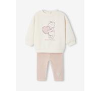 Ensemble Disney Winnie l'ourson bébé sweat molleton + legging velours vanille/rose 6M(67CM)