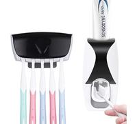 Ensemble Distributeur De Dentifrice Anti-Poussière Et Porte-Brosse À Dents ¿ Hygiénique, Sans Pile, Tampon Super Collant, Grande Capacité