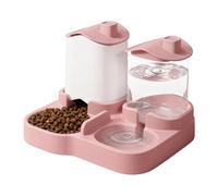 Ensemble distributeur de nourriture et d'eau pour chat, gamelle d'eau anti-fuite, distributeur automatique de nourriture et d'eau pour chats, pour nourrir et faire plaisir aux animaux domestiques tels