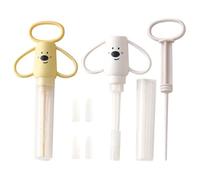 Ensemble distributeur de pilules pour animaux de compagnie pour chats et | Ensemble de seringues 2 pièces avec 4 de rechange en silicone souple, livraison douce anti-étouffement, conception ré