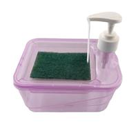 Ensemble distributeur de savon de cuisine - Porte-savon pour évier de cuisine, organisateur d'évier multifonctionnel, distributeur de pompe et porte-éponge pour le rangement et l'organisation du