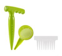 Ensemble distributeur de semis, outil de plante, perforateur, aide à bulbe, truelle manuelle ergonomique, entretoise les légumes, bulbe de fleur (1)