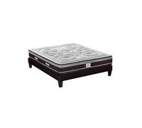 Ensemble DIVIN 140x190 cm - Matelas Ressorts ensachés + Sommier Bois