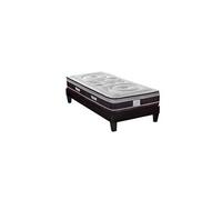 HYPSOM - Ensemble DIVIN 90x200 cm - Matelas Ressorts ensachés + Sommier Bois