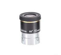 Ensemble d'oculaires astronomiques en métal avec champ de 66 degrés de 6 mm, 9 mm, 15 mm, 20 mm pour mise au point de 3,2 cm (15 mm)