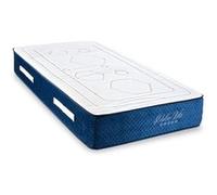 Ensemble DOLCE VITA Matelas Ressorts Ensachés - Sommier Kit Tissu Gris - 80x200 cm