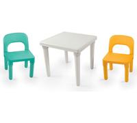 Ensemble DOLU table blanche + 2 chaises