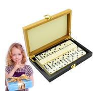 Ensemble domino pour enfants - Ensemble domino pour jeux de société, double six dominos avec boîte de rangement, jeu de table avec numéros de 28 pièces, jeux de société Ensemble domino pour enfants