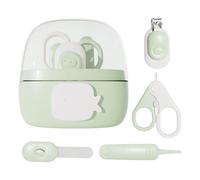 Ensemble d'ongles pour ,Kit d'ongles pour | Couvercle anti-poussière pour coupe-ongles Cartoon 4 en 1 - Soin du toilettage, sûr pour manucure, ensemble de pincettes à limes et ciseaux