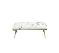 Ensemble d'oreillers for les mains et ongles, Table surélevée, support de manucure, tapis, repose-bras en fer cuir for Pour d'Ongle(Marble without mat)