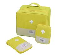 Ensemble d'organisateurs de médicaments familiaux multicolores avec tissu Oxford indéchirable. Parfait pour les situations d'urgence. Sac de rangement pour médicaments