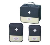 Ensemble d'organisateurs de médicaments familiaux multicolores avec tissu Oxford indéchirable. Parfait pour les situations d'urgence. Sac de rangement pour médicaments