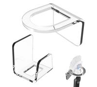 Ensemble d'organisateurs d'évier en acrylique 2 pièces - Support transparent pour éponge et brosse, peu encombrant, stable, moderne, facile à nettoyer, résistant aux rayures | Parfait pour la cuisine,