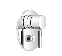 Ensemble Dornbracht pré-assemblé 36120660-93, mitigeur monocommande encastré, avec inverseur, chrome brossé
