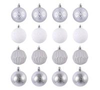 Ensemble D'ornements De Noël Peints 16 Pièces Boules Sphère Colorées pour Les Célébrations Vacances Installation Facile