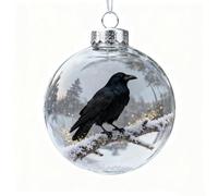 Ensemble D'ornements en Cristal Nature's Birds, Design 3D avec Oiseaux Naturels en Cristal, Ornements De Noël en Verre pour Sapin, Décoration D'intérieur, Ornements De Fête (B)