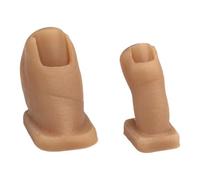 Ensemble d'orteils artificiels ergonomiques pour plusieurs styles d'ongles, création artistique et académies de beauté, ensemble de deux orteils en silicone pour la pratique de l'art des ongles