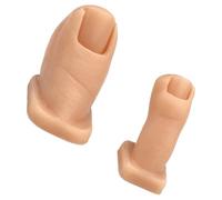 Ensemble d'orteils artificiels ergonomiques pour plusieurs styles d'ongles, création artistique et académies de beauté, ensemble de deux orteils en silicone pour la pratique de l'art des ongles