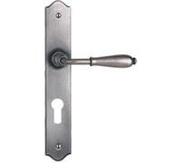 Ensemble double béquille réhaussés sur plaque NEVERS fer cémenté Clé I - BOUVET - ES69IB632 Noir G