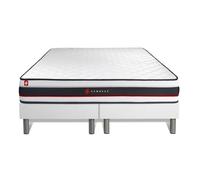 Ensemble double sommier 80x200 + matelas FORM 160x200 160 x 200 cm Blanc