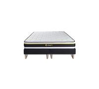 Ensemble double sommier 90x200 + matelas SOFT 180x200
