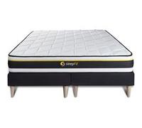 Ensemble double sommier 90x200 + matelas SOFT 180x200
