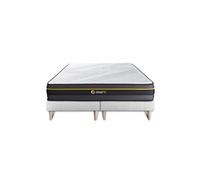 Sleepfit Ensemble Double sommier + Matelas Active à mémoire de Forme 160x200 | Epaisseur : 24 cm | Confort : Ferme