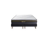 Sleepfit Ensemble Double sommier + Matelas Active à mémoire de Forme 160x200 | Epaisseur : 24 cm | Confort : Ferme