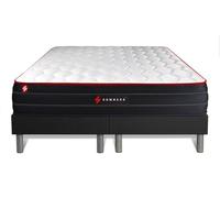Ensemble double sommier + matelas BOOST ressorts ensachés et mémoire de forme 180x200