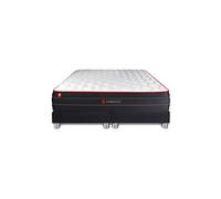 Ensemble double sommier + matelas BOOST ressorts ensachés et mémoire de forme 200x200