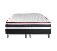 Ensemble Double Sommier + Matelas Energy Ressorts Ensaches Et Memoire De Forme 200x200