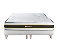 Ensemble double sommier + matelas FLEXY ressorts ensachés et mémoire de forme 160x200