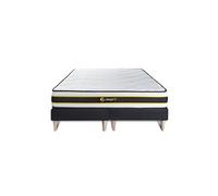 Ensemble double sommier + matelas FLEXY ressorts ensachés et mémoire de forme 180x200