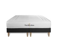Ensemble double sommier + matelas LANCASTER ressorts ensachés et mémoire de forme 180x200