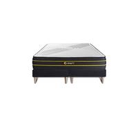 Ensemble double sommier + matelas ULTRA micro ressorts ensachés et mémoire de forme 180x200