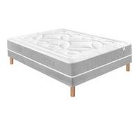 Ensemble Douces Nuits Laly 100% Latex + Sommier Base Ferme 140x200 G