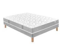 Ensemble Douces Nuits Maeva Mousse HR 35g/m3 + Sommier Base Ferme 160x200 avec 2 sommiers G