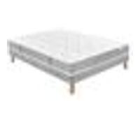 Ensemble Douces Nuits Maeva Mousse HR 35g/m3 + Sommier Base Ferme 90x190 G
