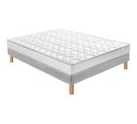 Ensemble Douces Nuits Mawi Mousse 25 kg/m3 + Sommier Base Ferme 180x200 avec 2 sommiers
