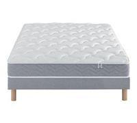 Ensemble Douces Nuits Remory 667 ressorts ensachés + 2 cm Viscoélastique + Sommier Base Morpho 120x190 G