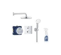 Ensemble douche encastrable Grohtherm Tempesta 210 avec nettoyant robinetterie GrohClean