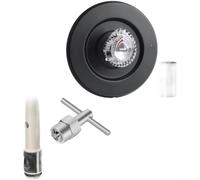 Ensemble Douche Encastré Mat Nickel Brossé Mitigeur 3 Voies Pluie et Douchette Mur 65-80mm(Matte Black)