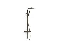Ensemble douche robinet thermostatique 2 voies Over-wall Noir Bronze - TRES 19039306KMB